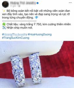 Bùng nổ dịch vụ bán kim cương online, ship tận nơi